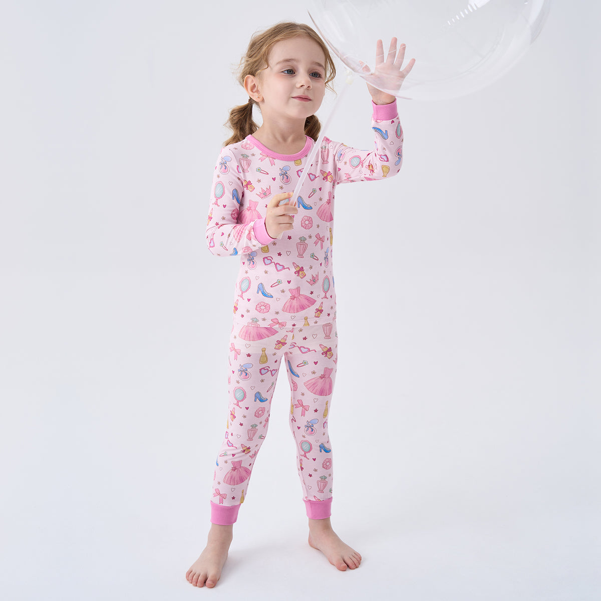Viscose From Bamboo Pajamas for Girls Long Sleeve