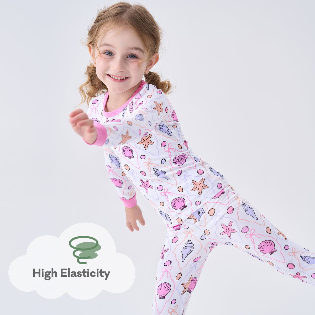 Viscose From Bamboo Pajamas for Girls Long Sleeve
