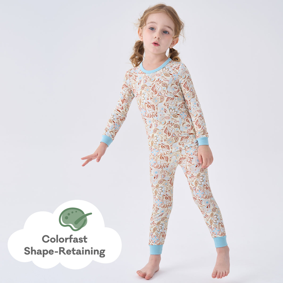 Viscose From Bamboo Pajamas for Girls Long Sleeve