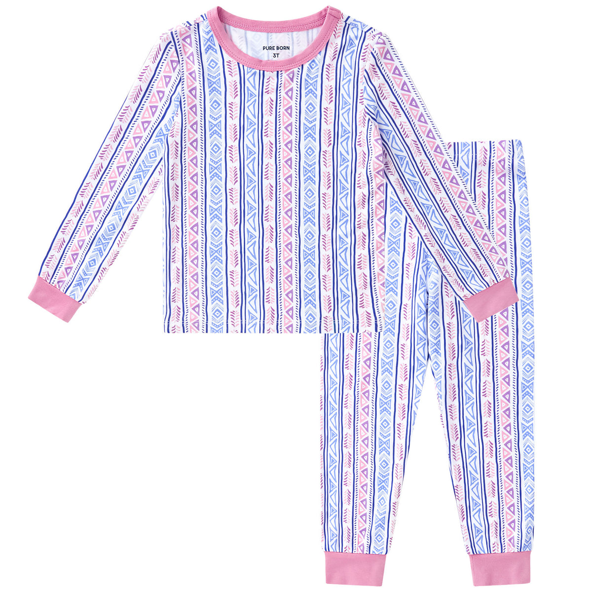 Viscose From Bamboo Pajamas for Girls Long Sleeve