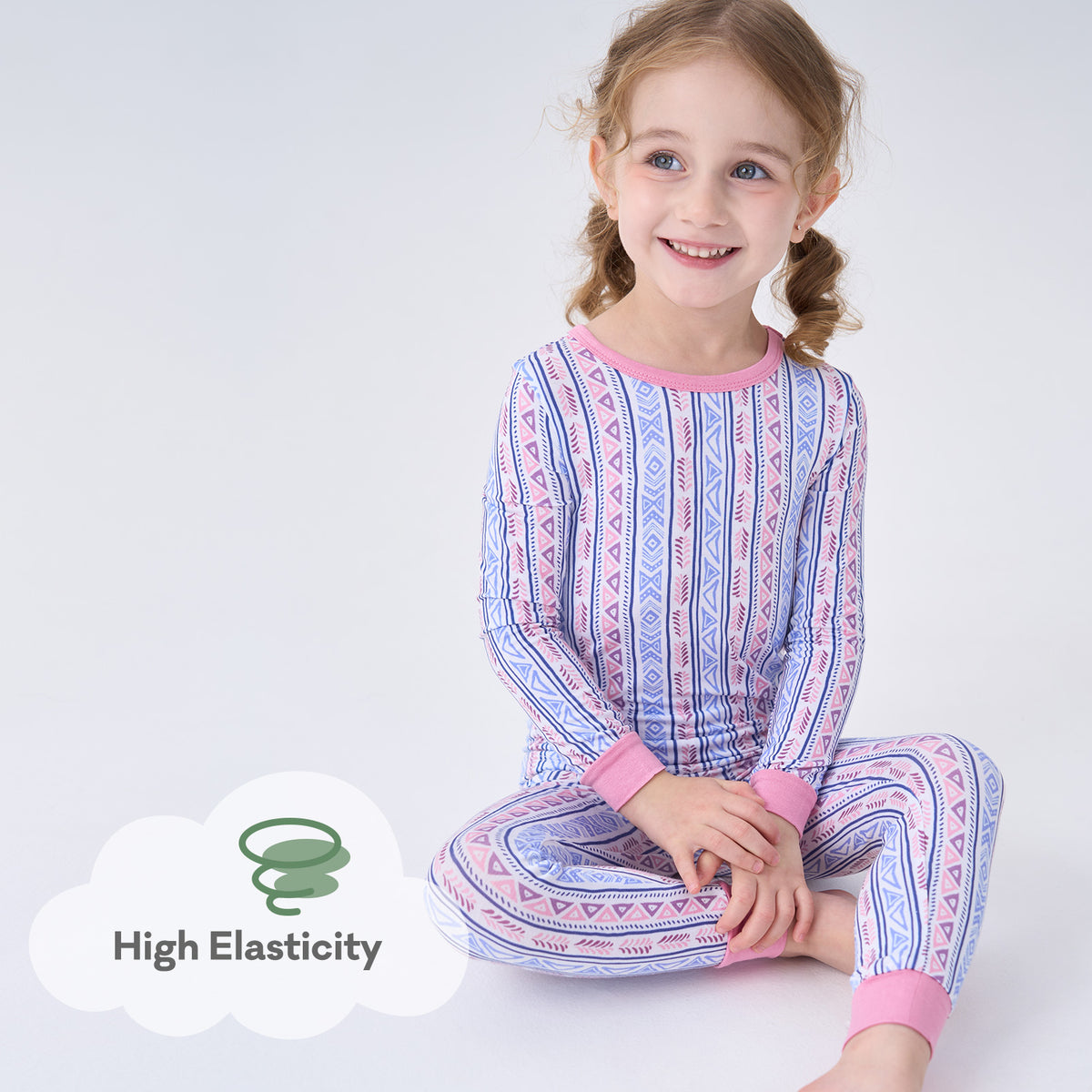 Viscose From Bamboo Pajamas for Girls Long Sleeve