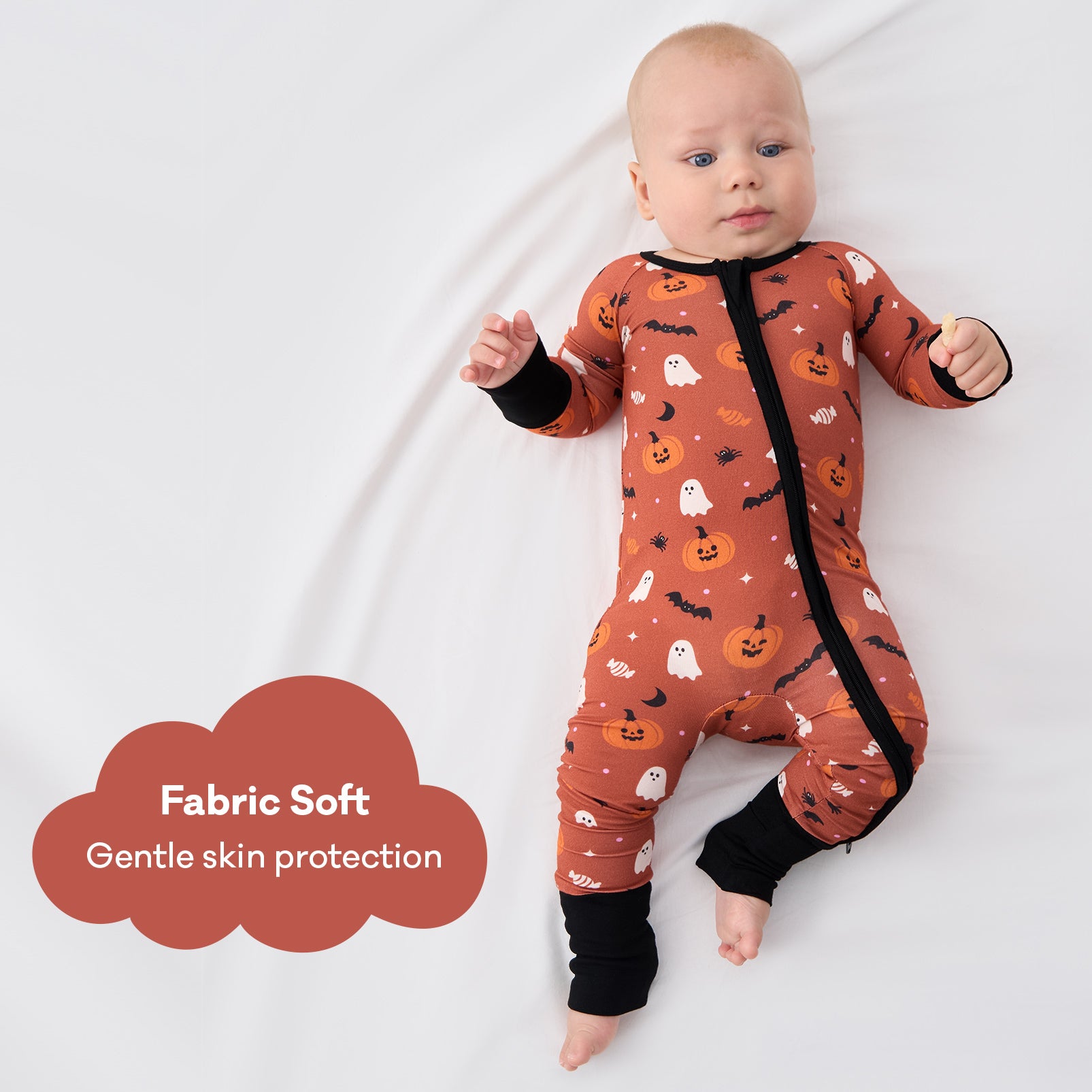pureborn Baby Boys Sleeper Viscose from Bamboo Pajamas 2-Way Zipper Snug Fit Sleepwear Blue Cowboy Boots 0-3 Months