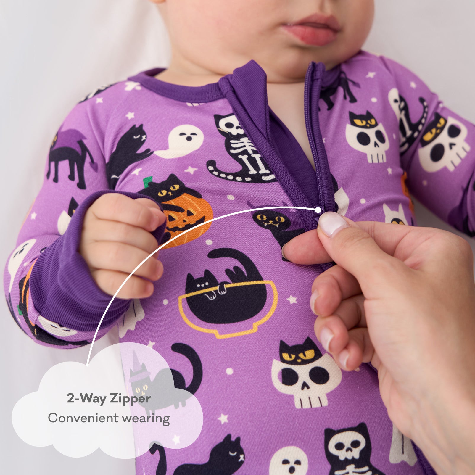 pureborn Baby Boys Sleeper Viscose from Bamboo Pajamas 2-Way Zipper Snug Fit Sleepwear Blue Cowboy Boots 0-3 Months