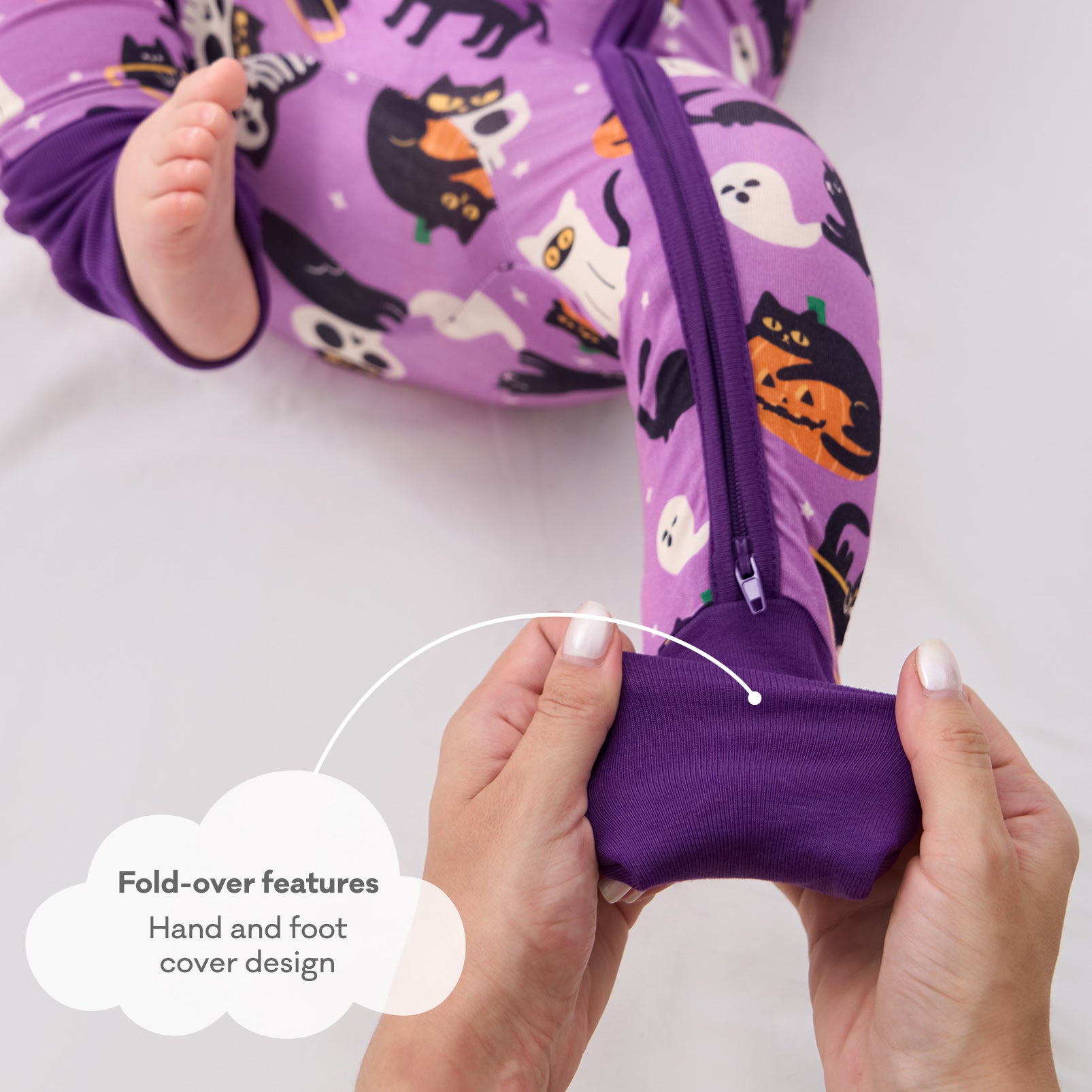 pureborn Baby Boys Sleeper Viscose from Bamboo Pajamas 2-Way Zipper Snug Fit Sleepwear Blue Cowboy Boots 0-3 Months