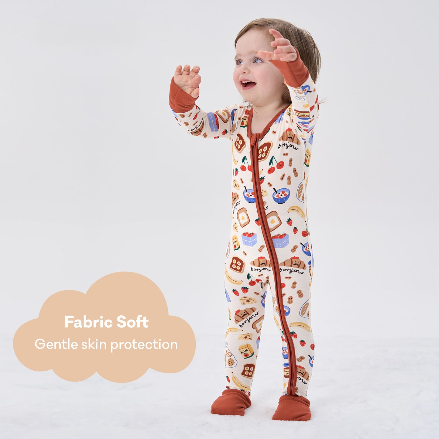 pureborn Baby Boys Sleeper Viscose from Bamboo Pajamas 2-Way Zipper Snug Fit Sleepwear Blue Cowboy Boots 0-3 Months