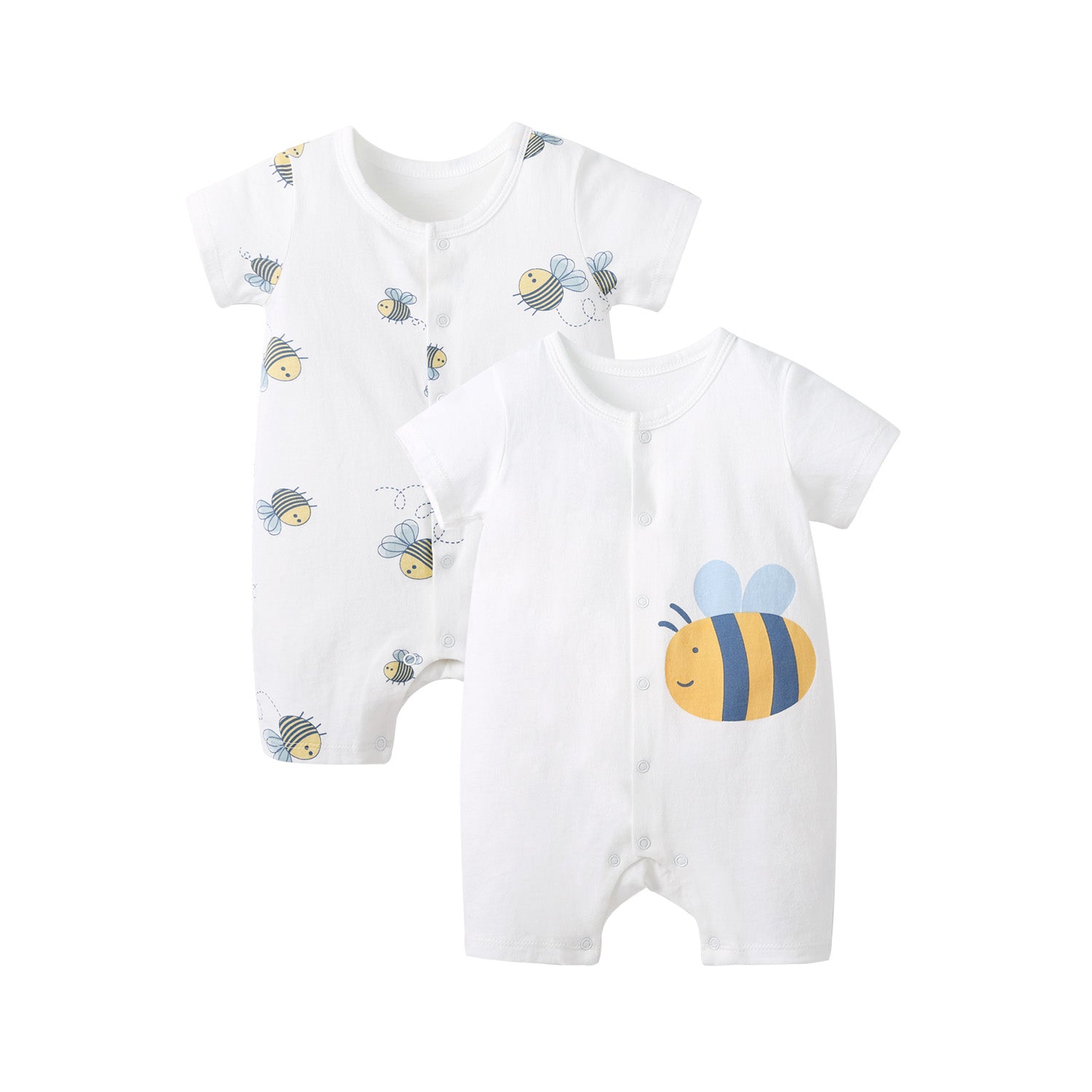 pureborn 2-Pack Unisex Baby Bodysuit Solid Baptism Long Sleeve peter pan collar White 12-18 Months