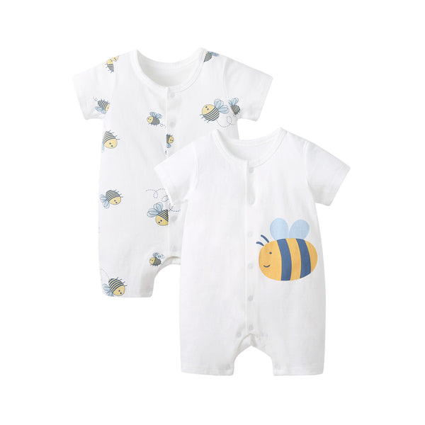 pureborn 2-Pack Unisex Baby Bodysuit Solid Baptism Long Sleeve peter pan collar White 12-18 Months