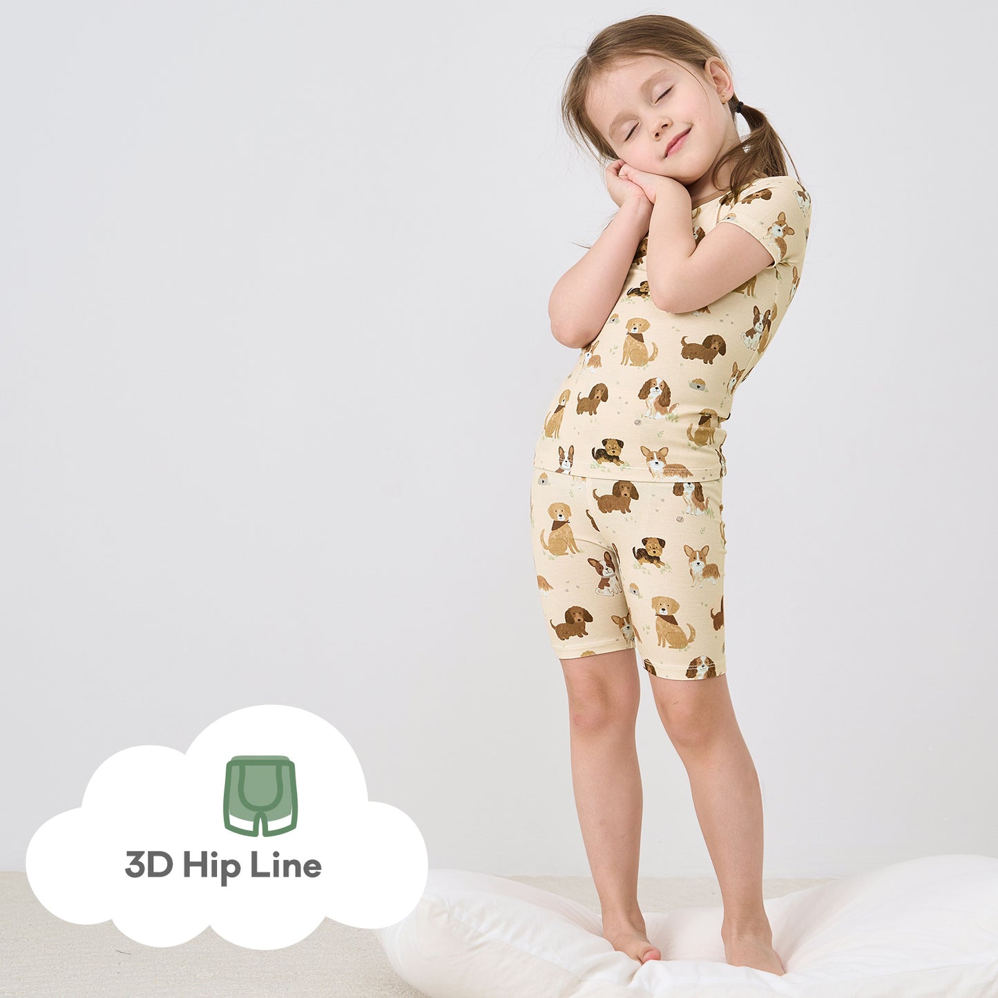pureborn Toddler Little Kids Viscose From Bamboo Pajamas Set Short Sleeve Pjs Snug Fit Sleepwear 2pcs