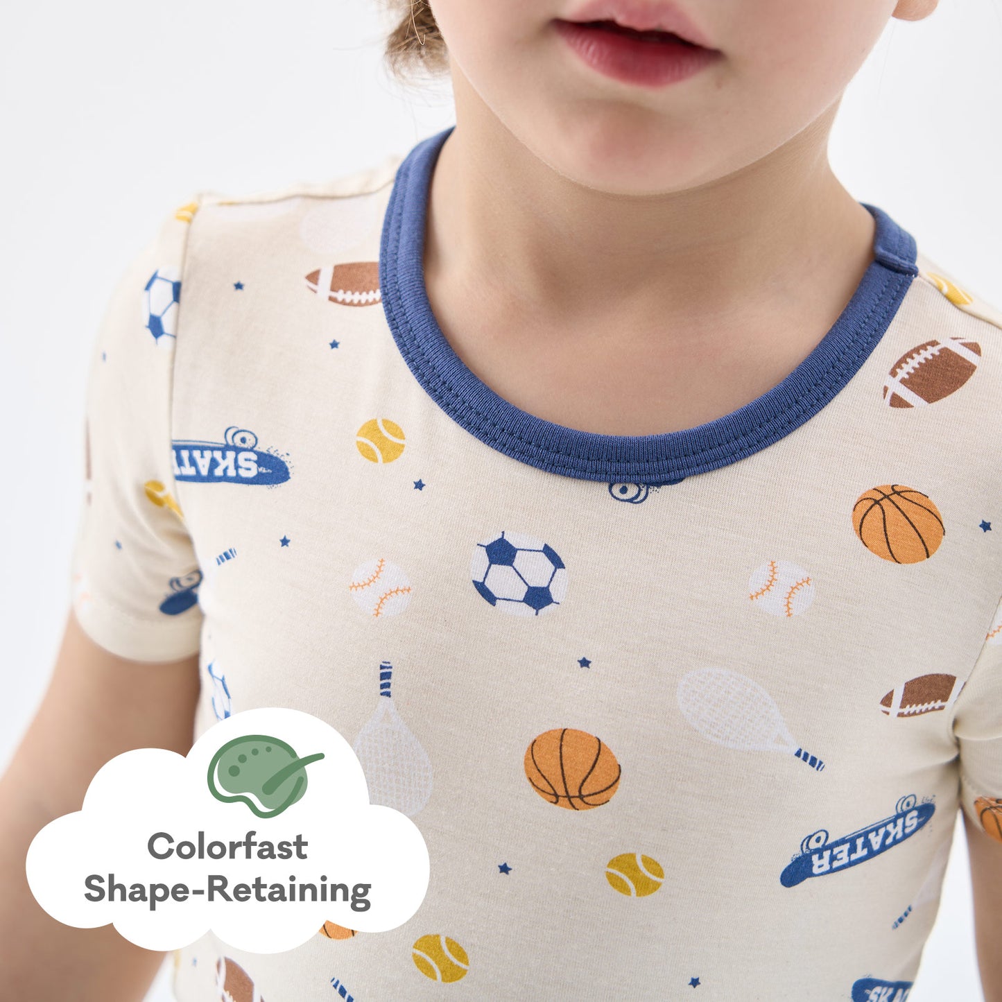pureborn Toddler Little Kids Viscose From Bamboo Pajamas Set Short Sleeve Pjs Snug Fit Sleepwear 2pcs