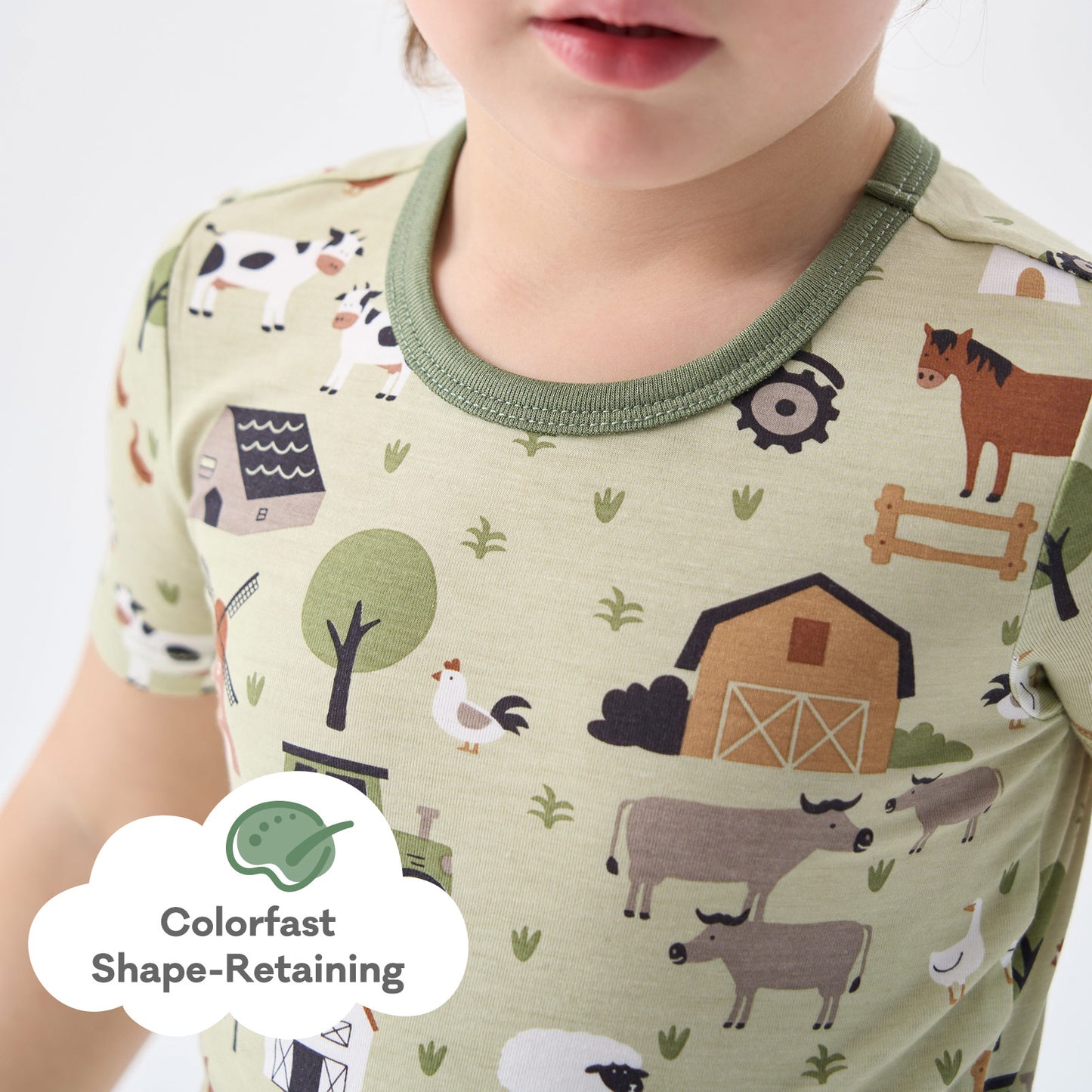 pureborn Toddler Little Kids Viscose From Bamboo Pajamas Set Short Sleeve Pjs Snug Fit Sleepwear 2pcs