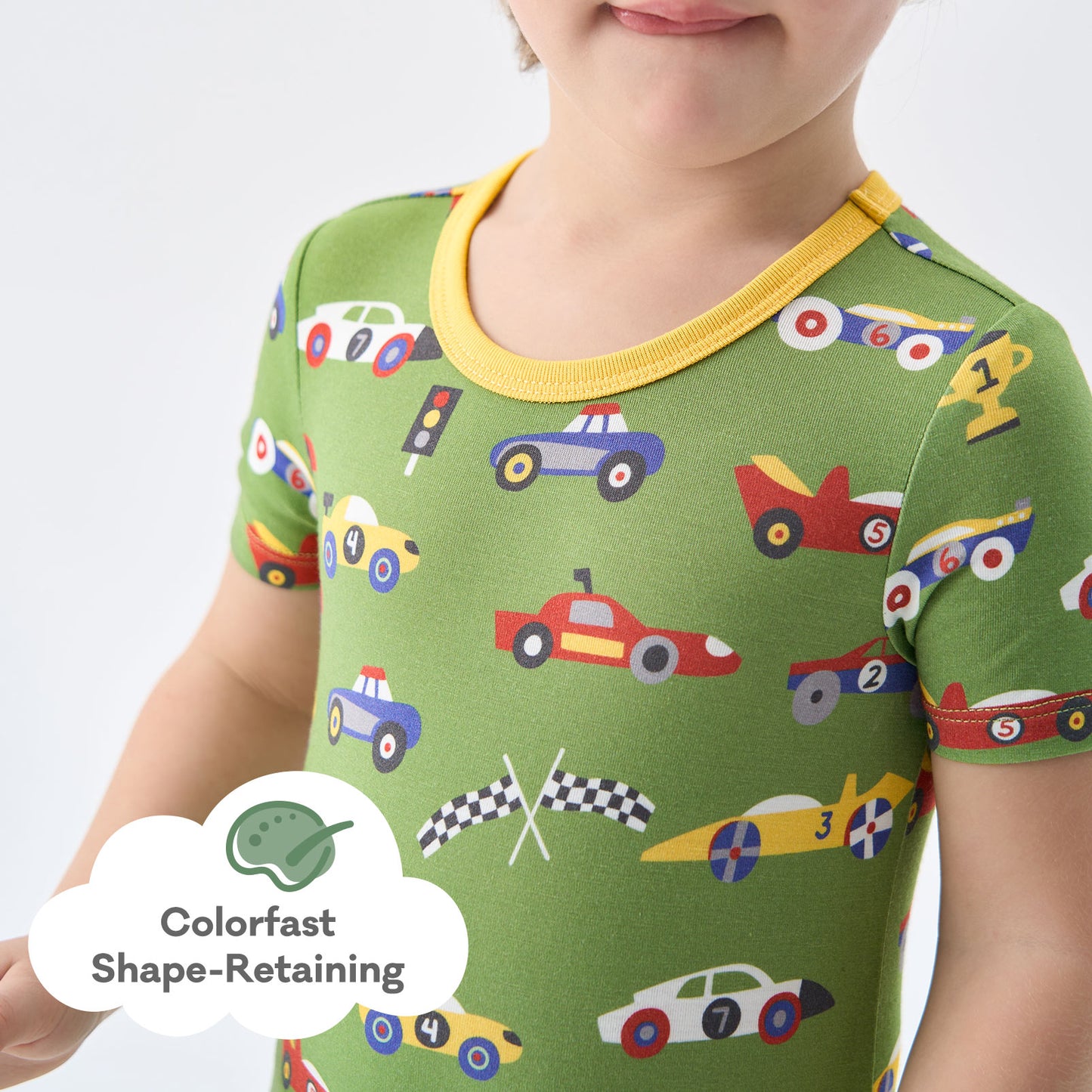 pureborn Toddler Little Kids Viscose From Bamboo Pajamas Set Short Sleeve Pjs Snug Fit Sleepwear 2pcs