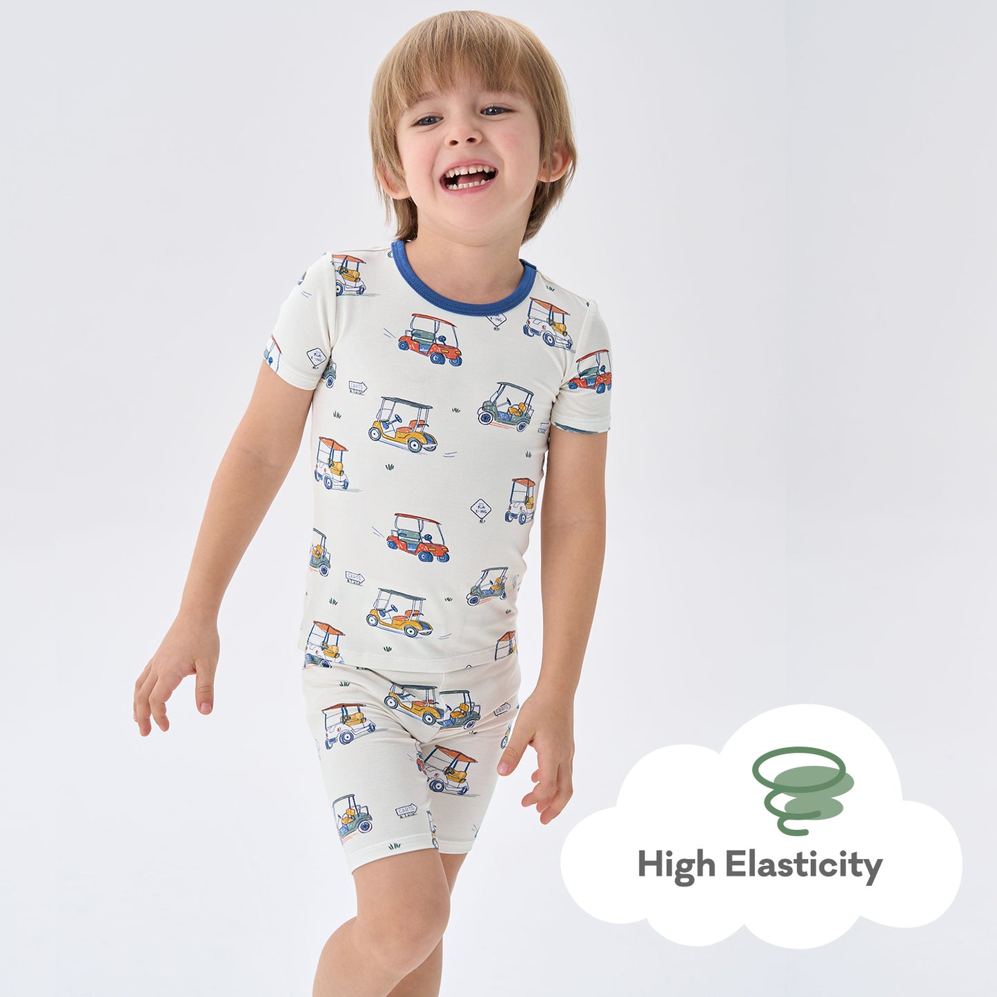 pureborn Toddler Little Kids Viscose From Bamboo Pajamas Set Short Sleeve Pjs Snug Fit Sleepwear 2pcs