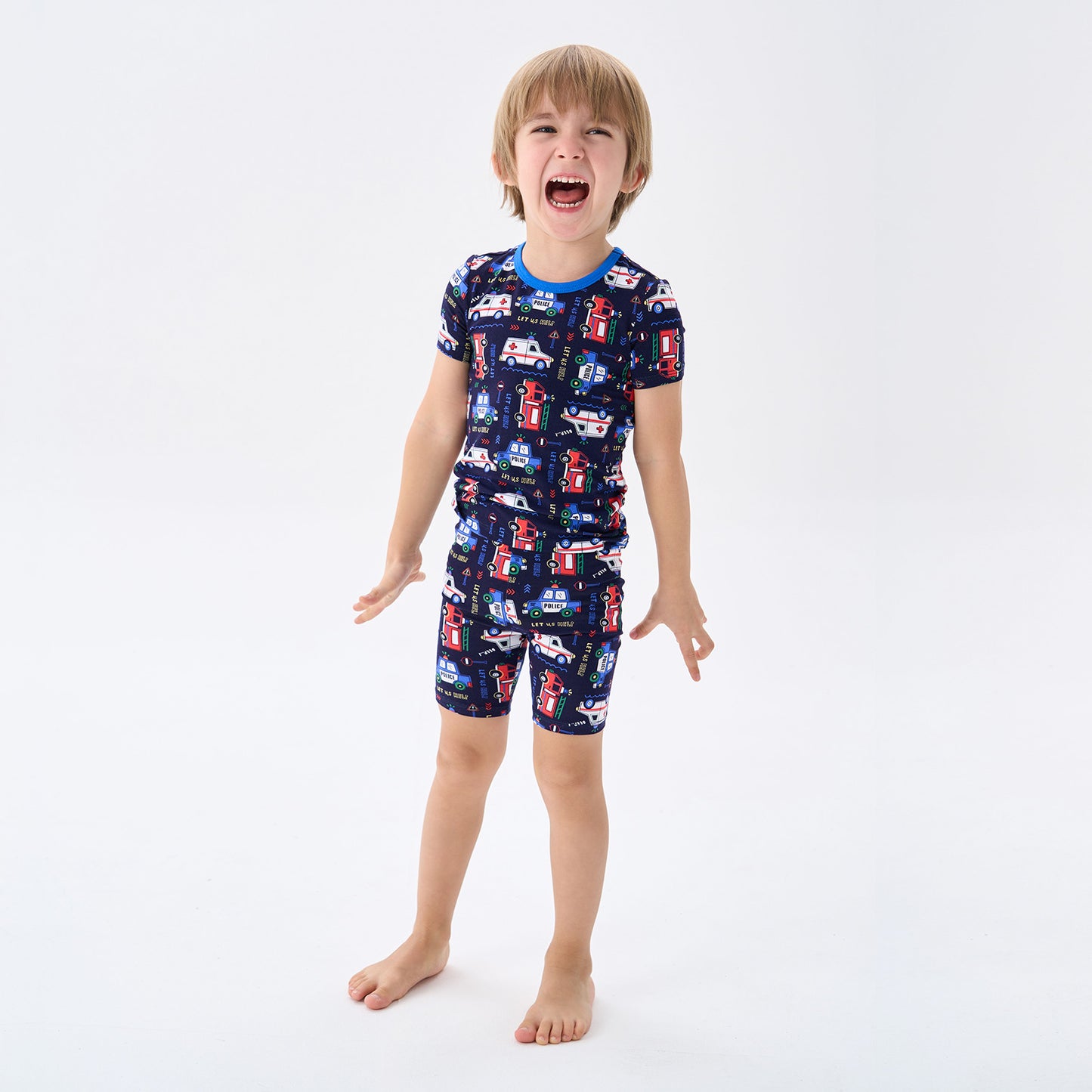 pureborn Toddler Little Kids Viscose From Bamboo Pajamas Set Short Sleeve Pjs Snug Fit Sleepwear 2pcs