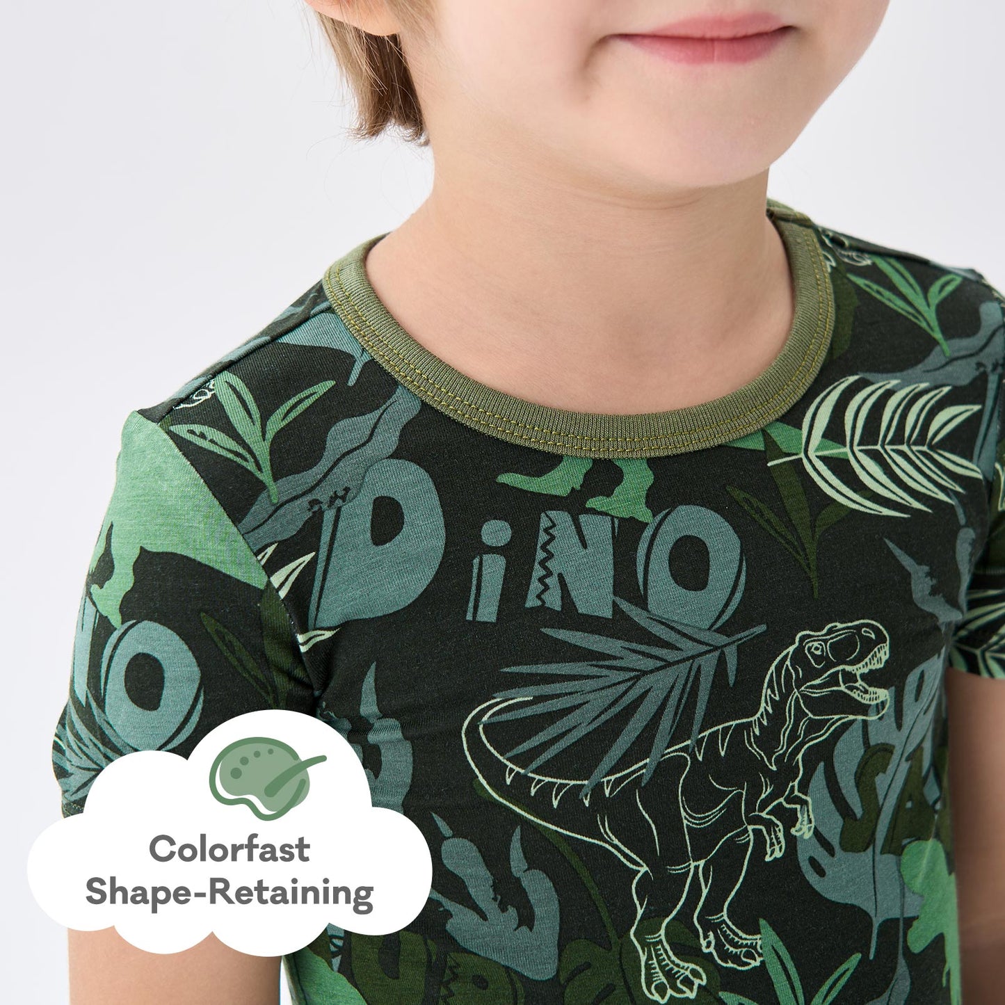 pureborn Toddler Little Kids Viscose From Bamboo Pajamas Set Short Sleeve Pjs Snug Fit Sleepwear 2pcs