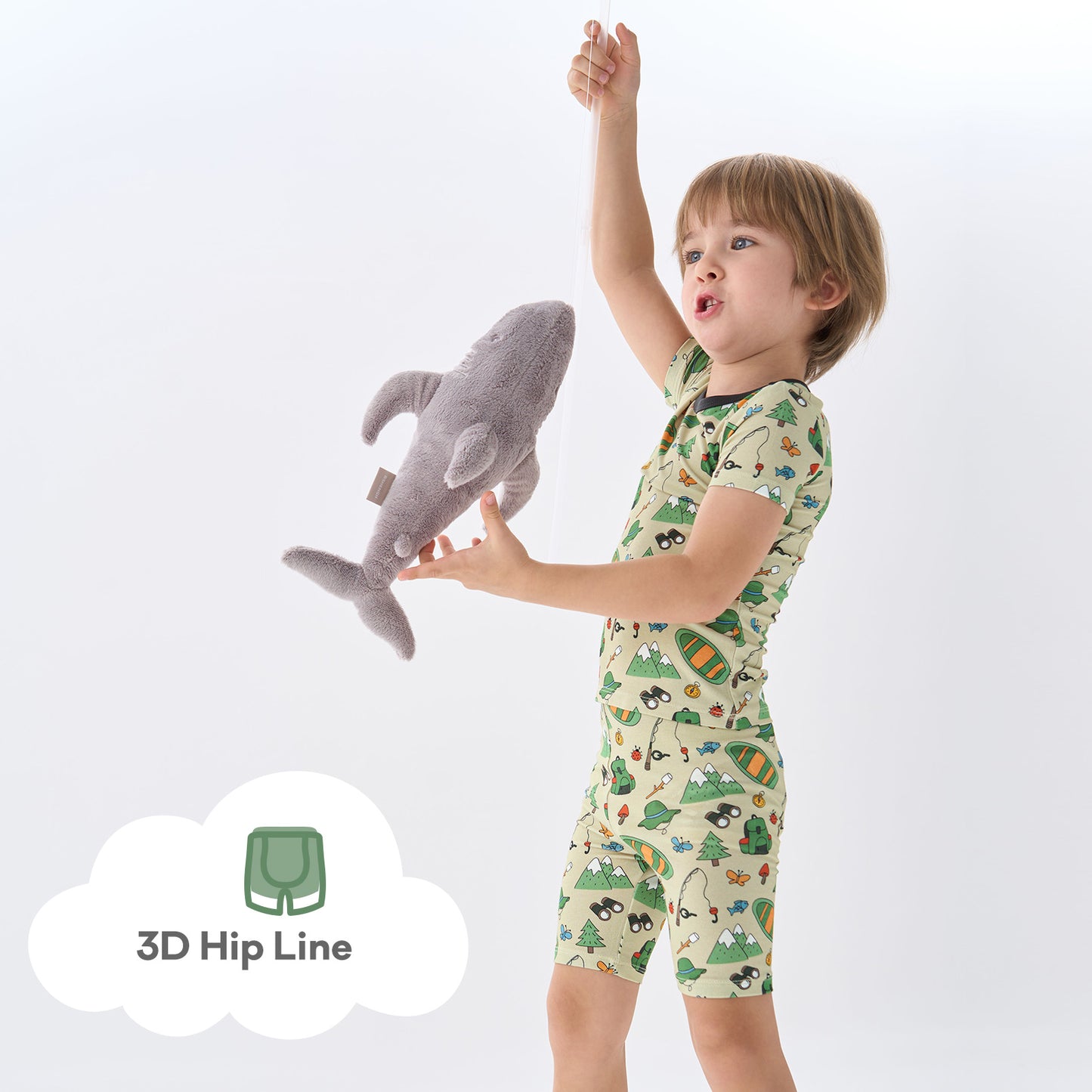 pureborn Toddler Little Kids Viscose From Bamboo Pajamas Set Short Sleeve Pjs Snug Fit Sleepwear 2pcs