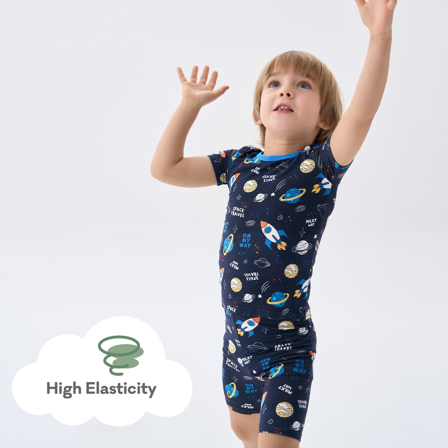 pureborn Toddler Little Kids Viscose From Bamboo Pajamas Set Short Sleeve Pjs Snug Fit Sleepwear 2pcs