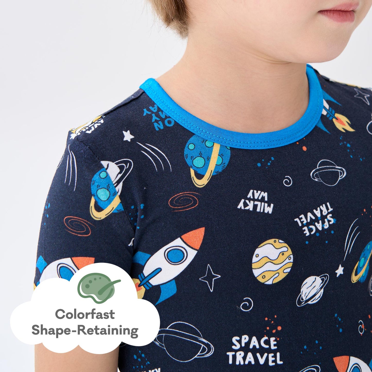 pureborn Toddler Little Kids Viscose From Bamboo Pajamas Set Short Sleeve Pjs Snug Fit Sleepwear 2pcs