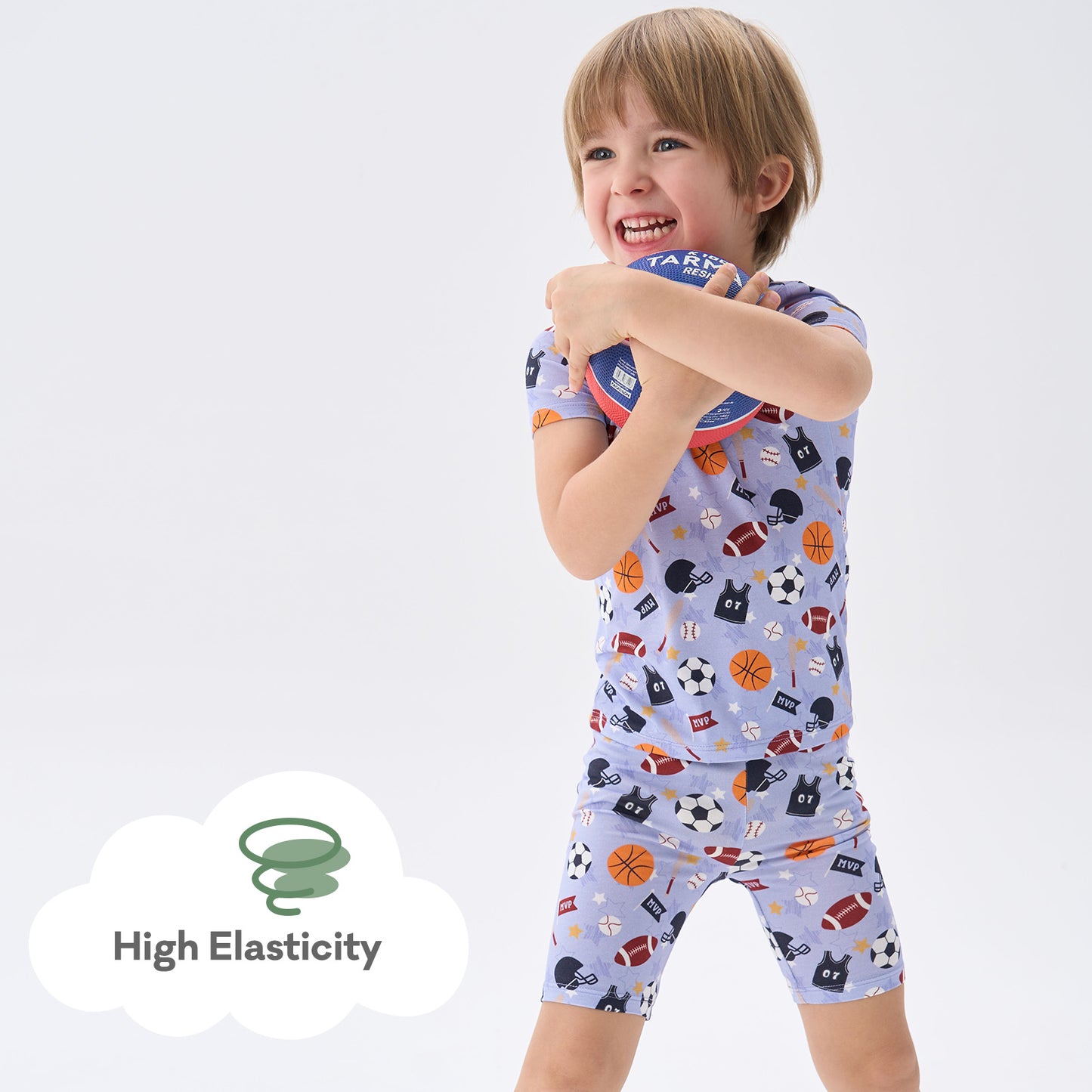 pureborn Toddler Little Kids Viscose From Bamboo Pajamas Set Short Sleeve Pjs Snug Fit Sleepwear 2pcs