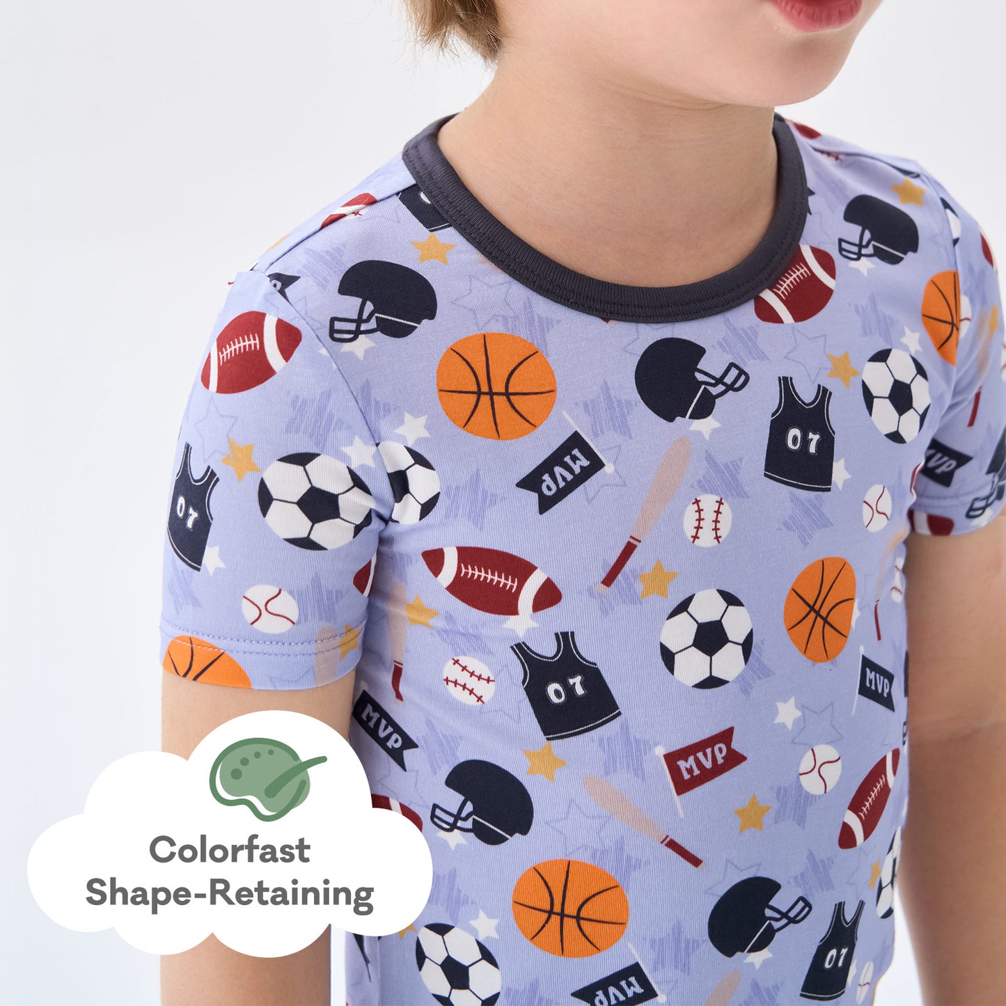 pureborn Toddler Little Kids Viscose From Bamboo Pajamas Set Short Sleeve Pjs Snug Fit Sleepwear 2pcs