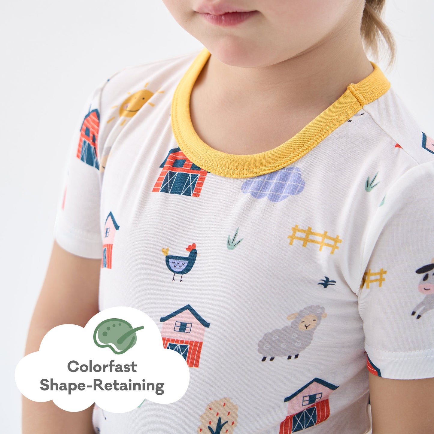 pureborn Toddler Little Kids Viscose From Bamboo Pajamas Set Short Sleeve Pjs Snug Fit Sleepwear 2pcs