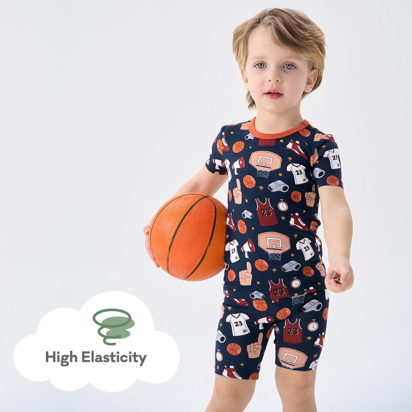 pureborn Toddler Little Kids Viscose From Bamboo Pajamas Set Short Sleeve Pjs Snug Fit Sleepwear 2pcs