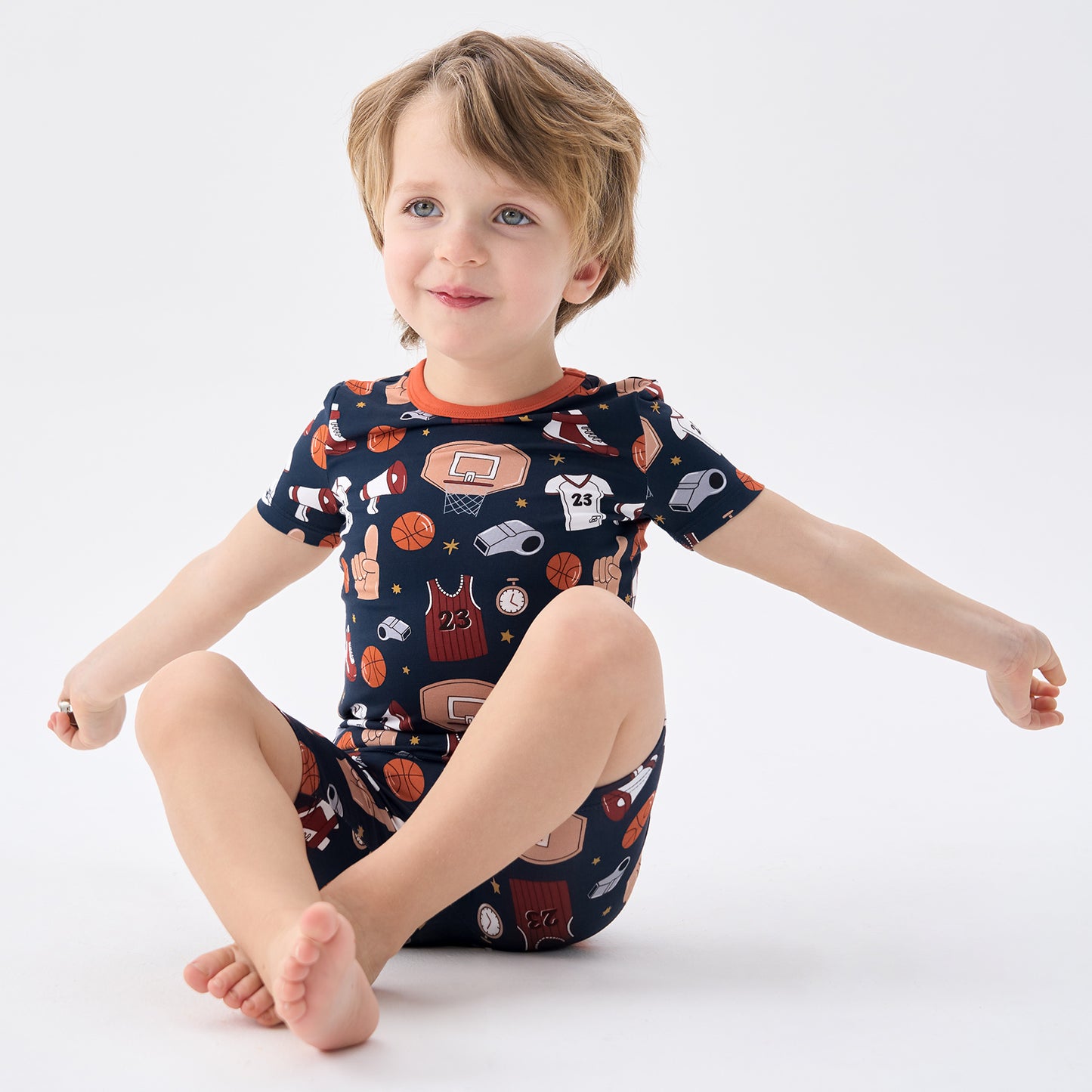 pureborn Toddler Little Kids Viscose From Bamboo Pajamas Set Short Sleeve Pjs Snug Fit Sleepwear 2pcs