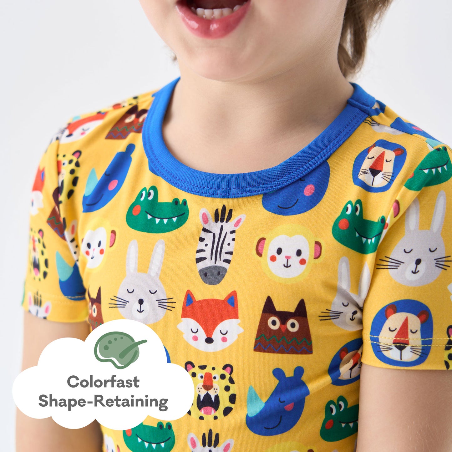pureborn Toddler Little Kids Viscose From Bamboo Pajamas Set Short Sleeve Pjs Snug Fit Sleepwear 2pcs