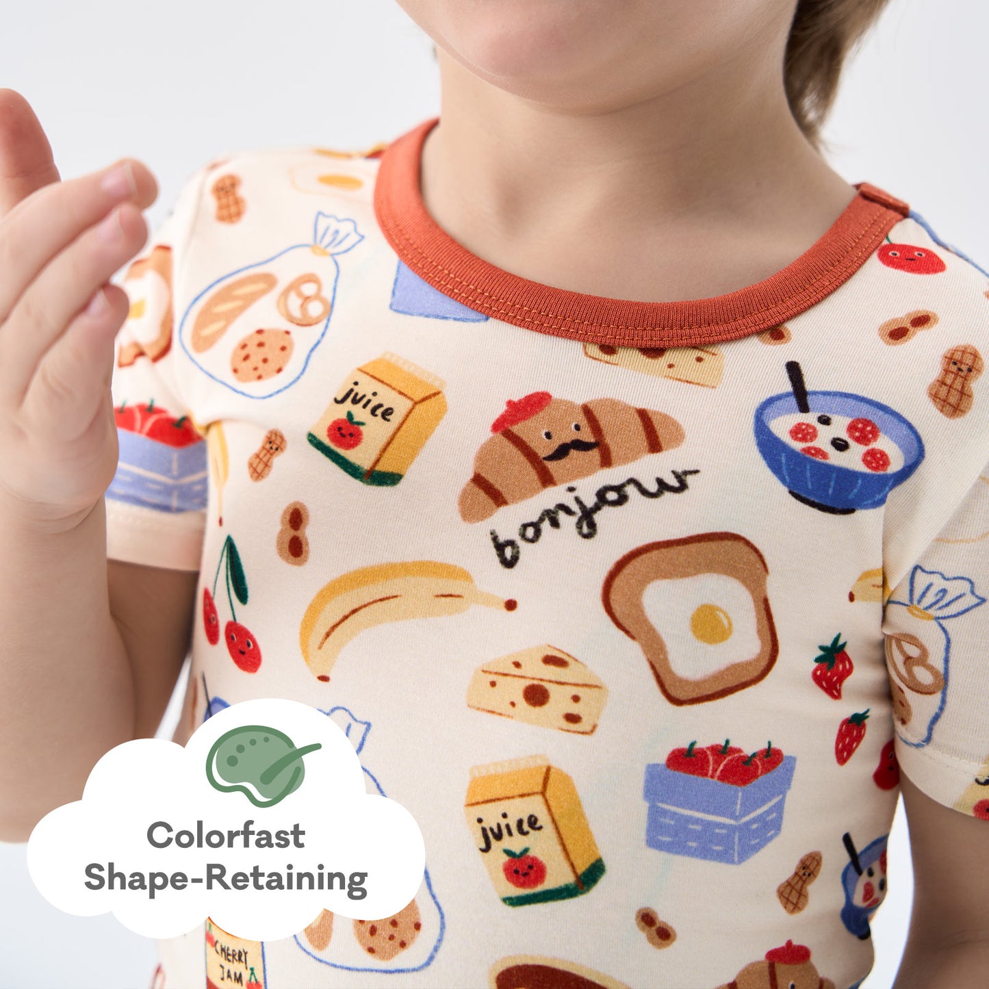 pureborn Toddler Little Kids Viscose From Bamboo Pajamas Set Short Sleeve Pjs Snug Fit Sleepwear 2pcs