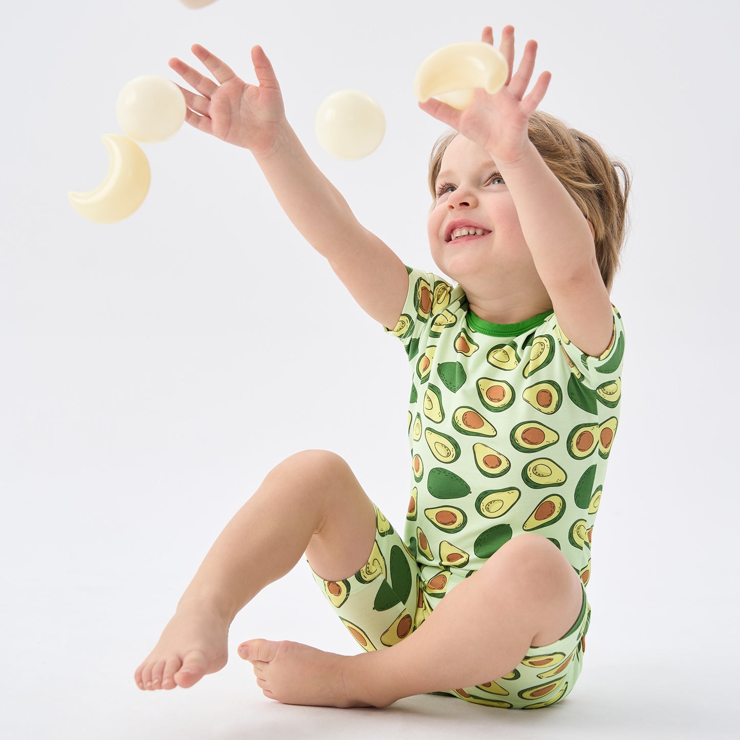 pureborn Toddler Little Kids Viscose From Bamboo Pajamas Set Short Sleeve Pjs Snug Fit Sleepwear 2pcs