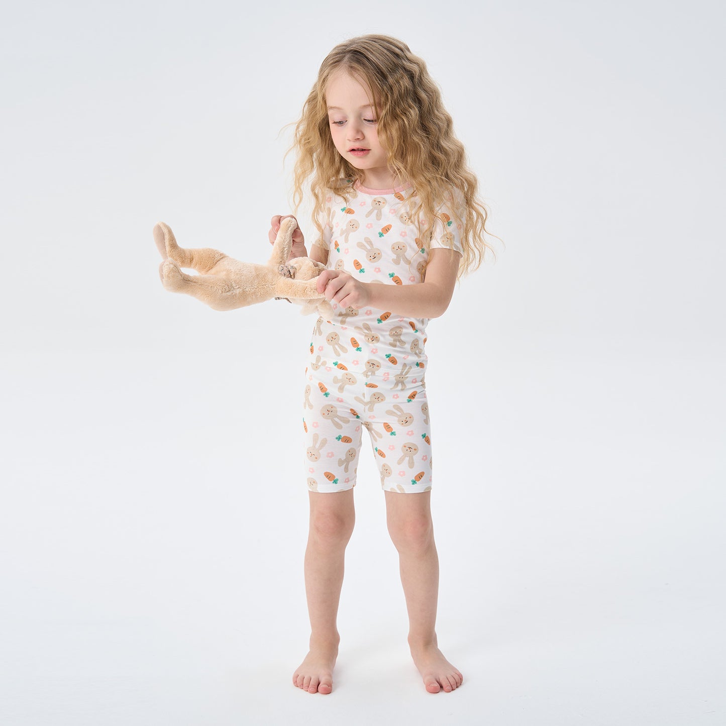 pureborn Toddler Little Kids Viscose From Bamboo Pajamas Set Short Sleeve Pjs Snug Fit Sleepwear 2pcs