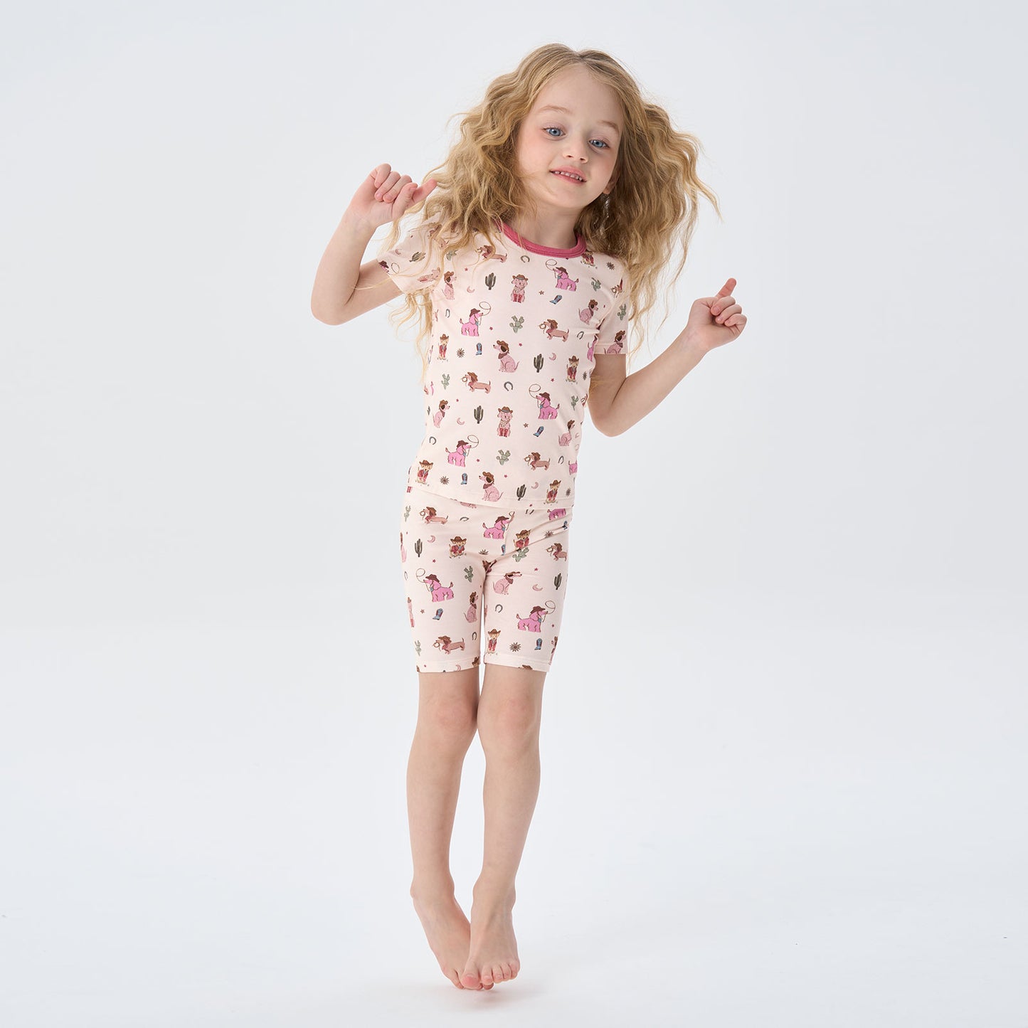 pureborn Toddler Little Kids Viscose From Bamboo Pajamas Set Short Sleeve Pjs Snug Fit Sleepwear 2pcs