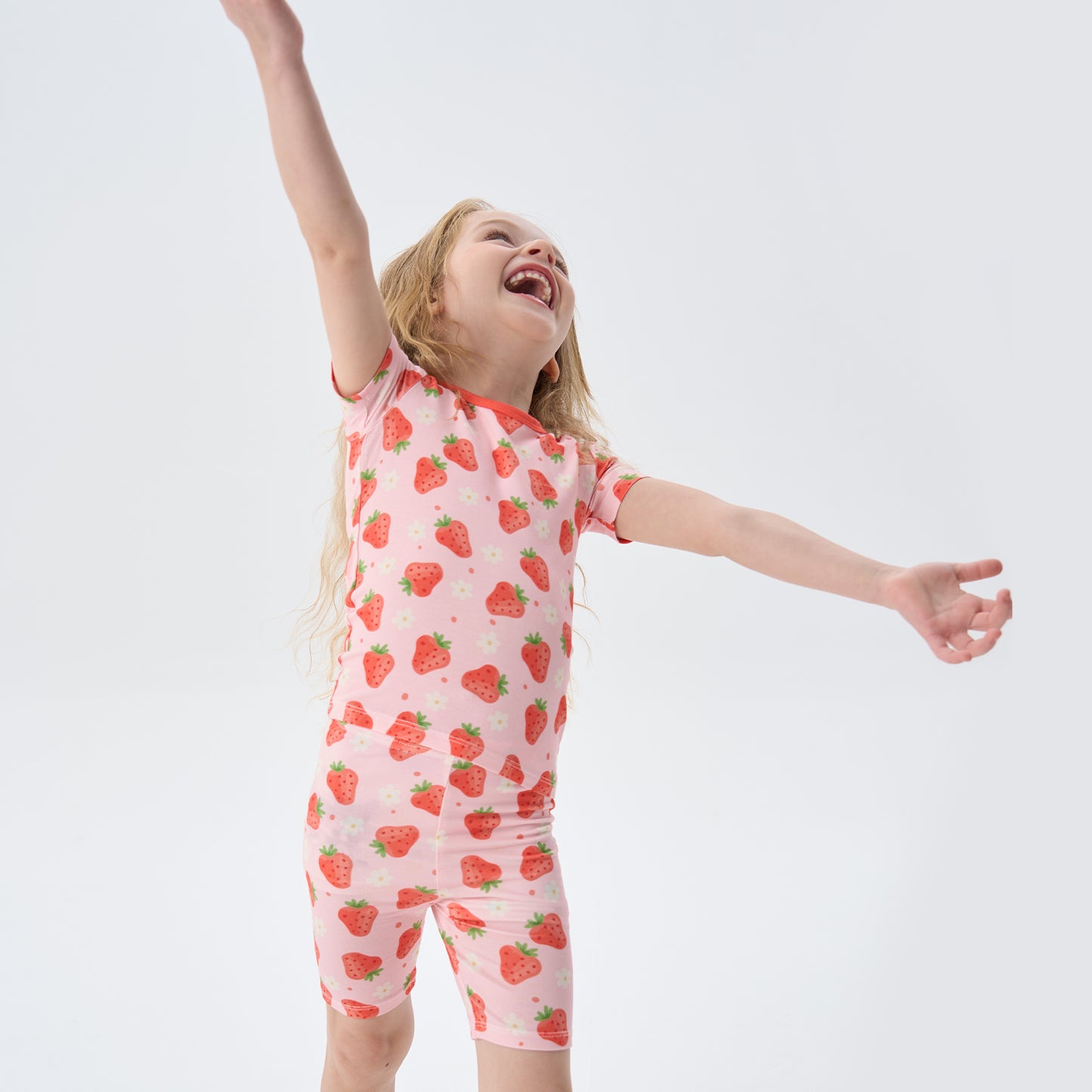 pureborn Toddler Little Kids Viscose From Bamboo Pajamas Set Short Sleeve Pjs Snug Fit Sleepwear 2pcs