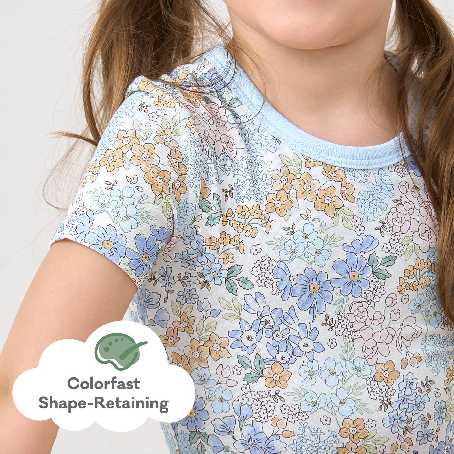 pureborn Toddler Little Kids Viscose From Bamboo Pajamas Set Short Sleeve Pjs Snug Fit Sleepwear 2pcs