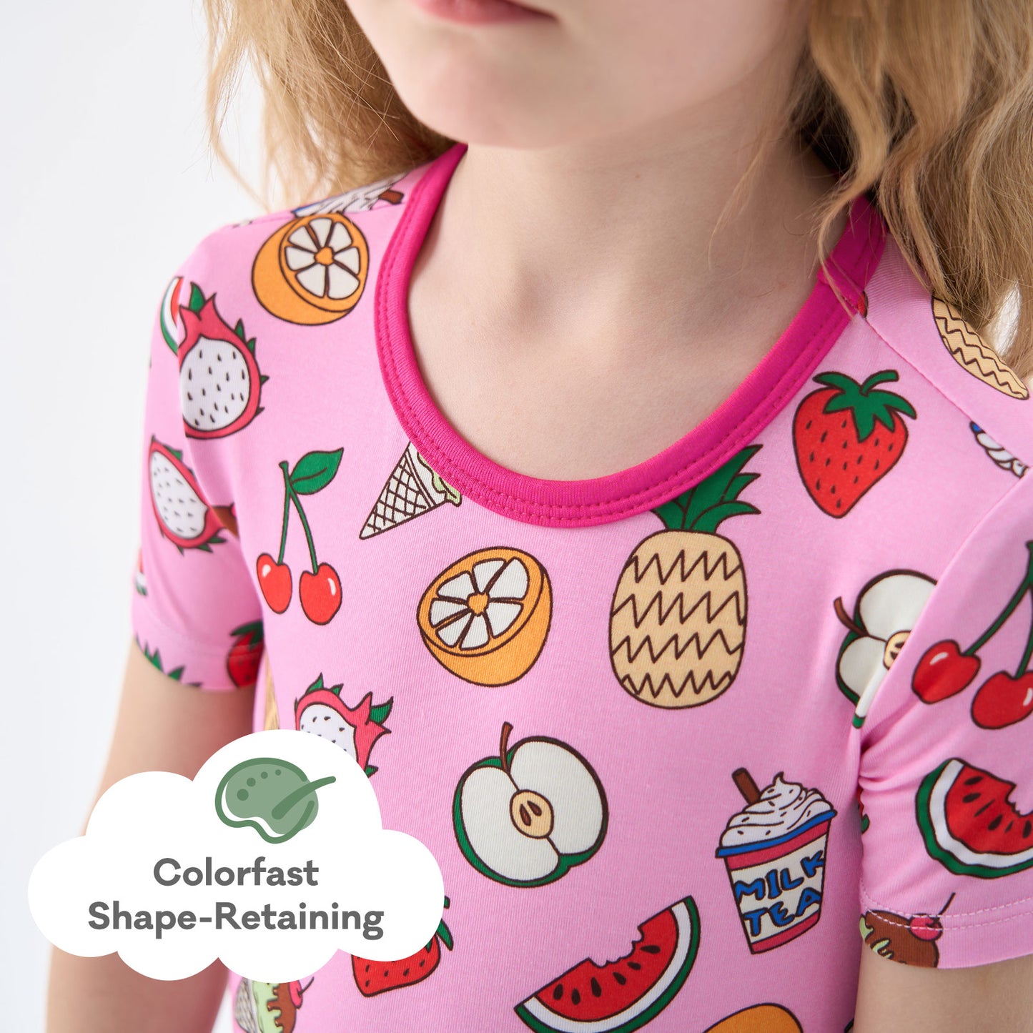 pureborn Toddler Little Kids Viscose From Bamboo Pajamas Set Short Sleeve Pjs Snug Fit Sleepwear 2pcs