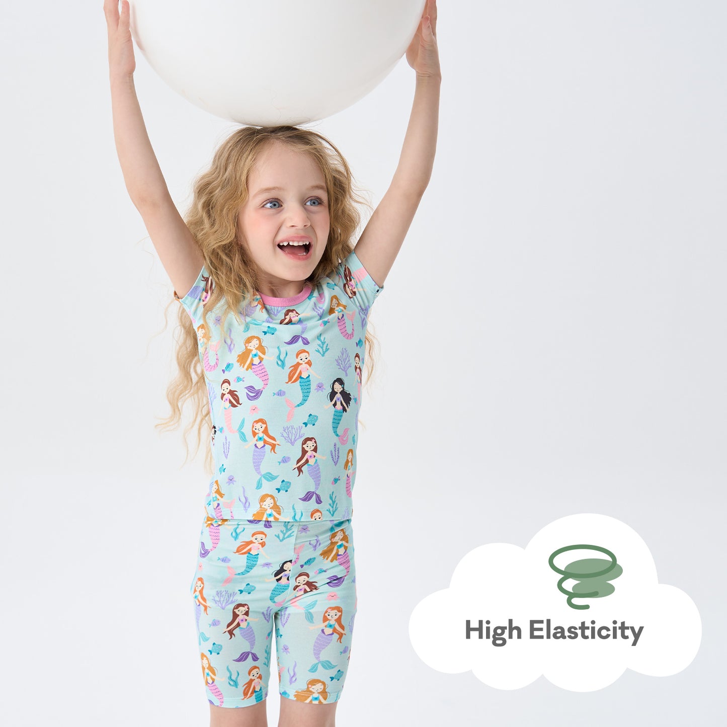 pureborn Toddler Little Kids Viscose From Bamboo Pajamas Set Short Sleeve Pjs Snug Fit Sleepwear 2pcs