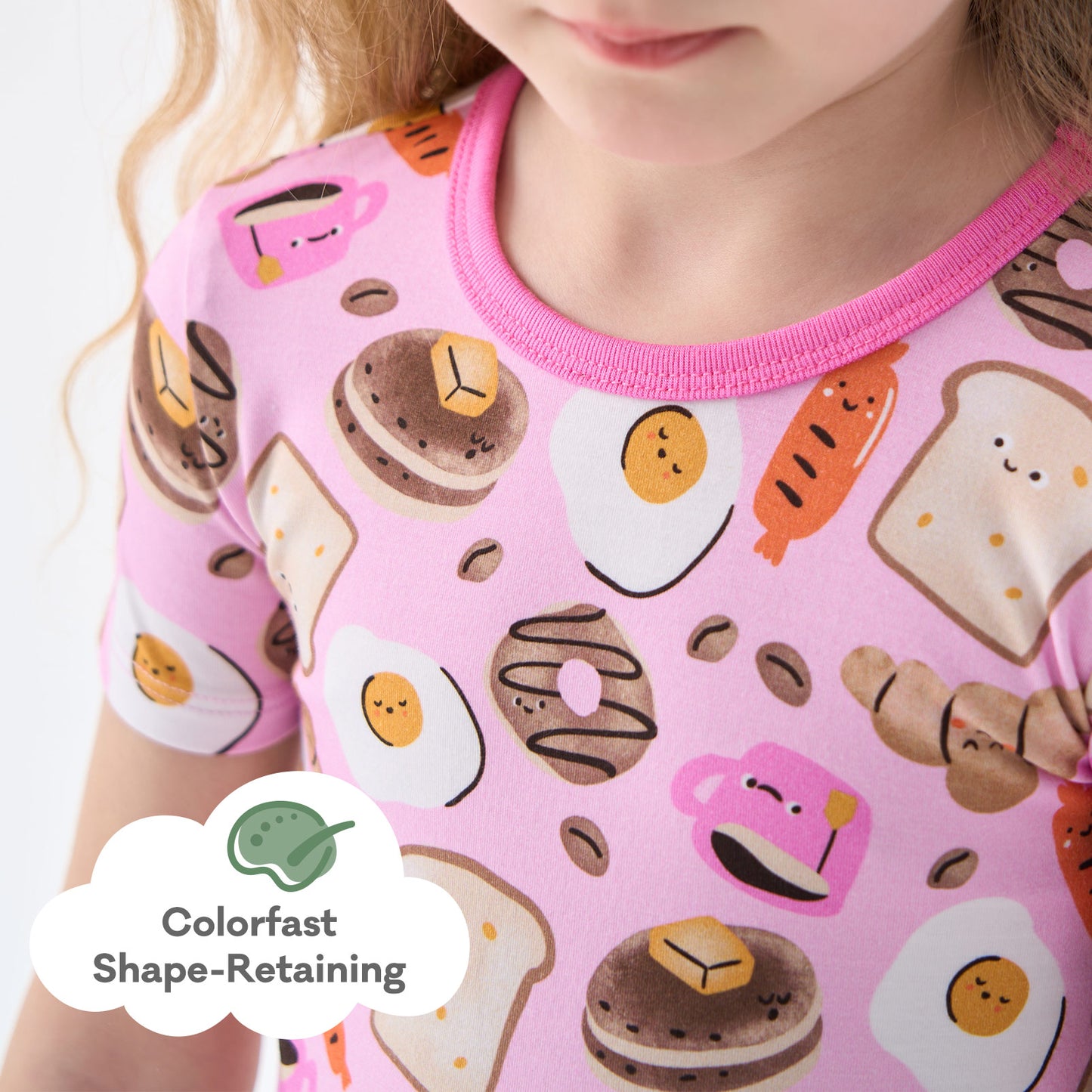 pureborn Toddler Little Kids Viscose From Bamboo Pajamas Set Short Sleeve Pjs Snug Fit Sleepwear 2pcs