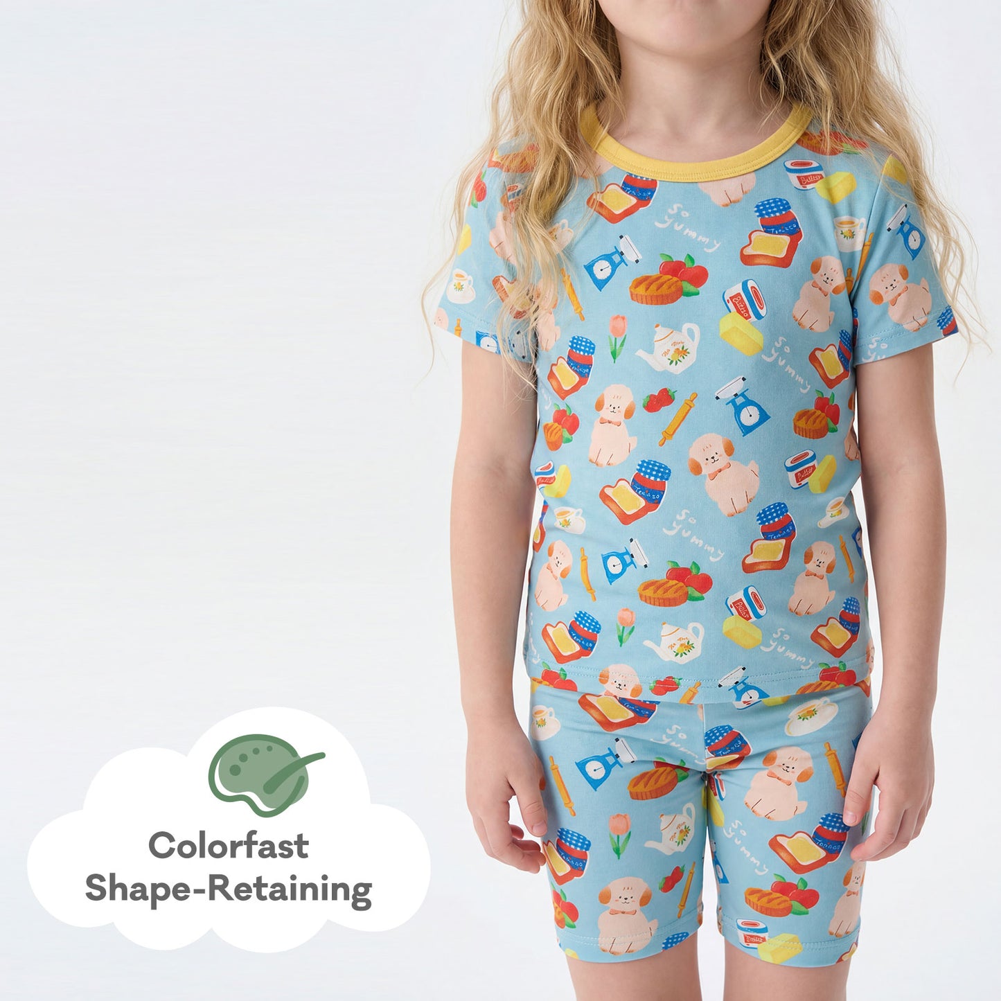 pureborn Toddler Little Kids Viscose From Bamboo Pajamas Set Short Sleeve Pjs Snug Fit Sleepwear 2pcs