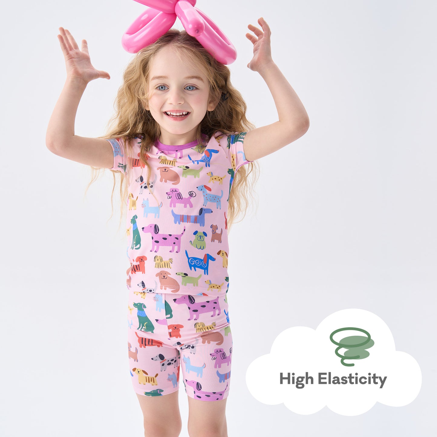 pureborn Toddler Little Kids Viscose From Bamboo Pajamas Set Short Sleeve Pjs Snug Fit Sleepwear 2pcs