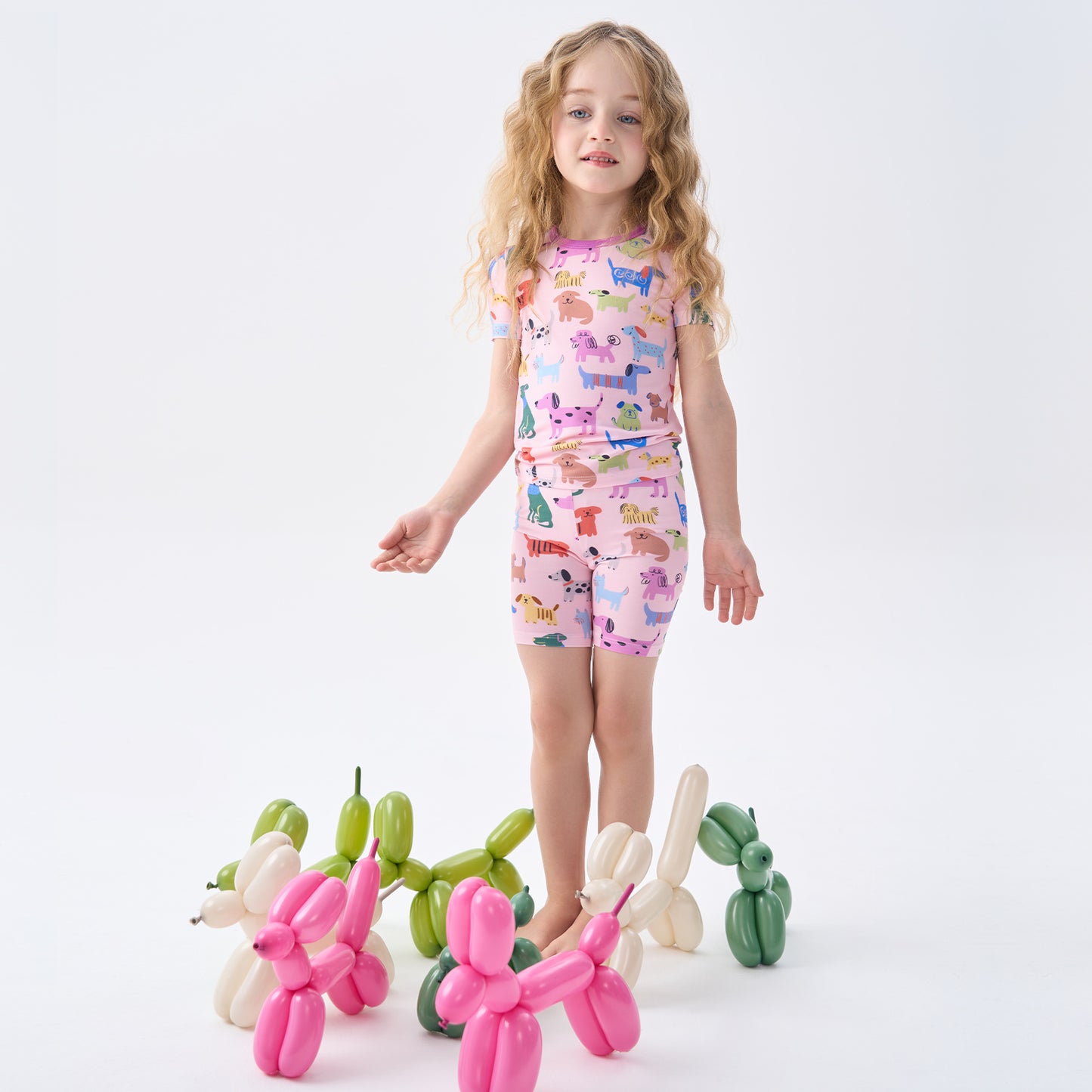 pureborn Toddler Little Kids Viscose From Bamboo Pajamas Set Short Sleeve Pjs Snug Fit Sleepwear 2pcs