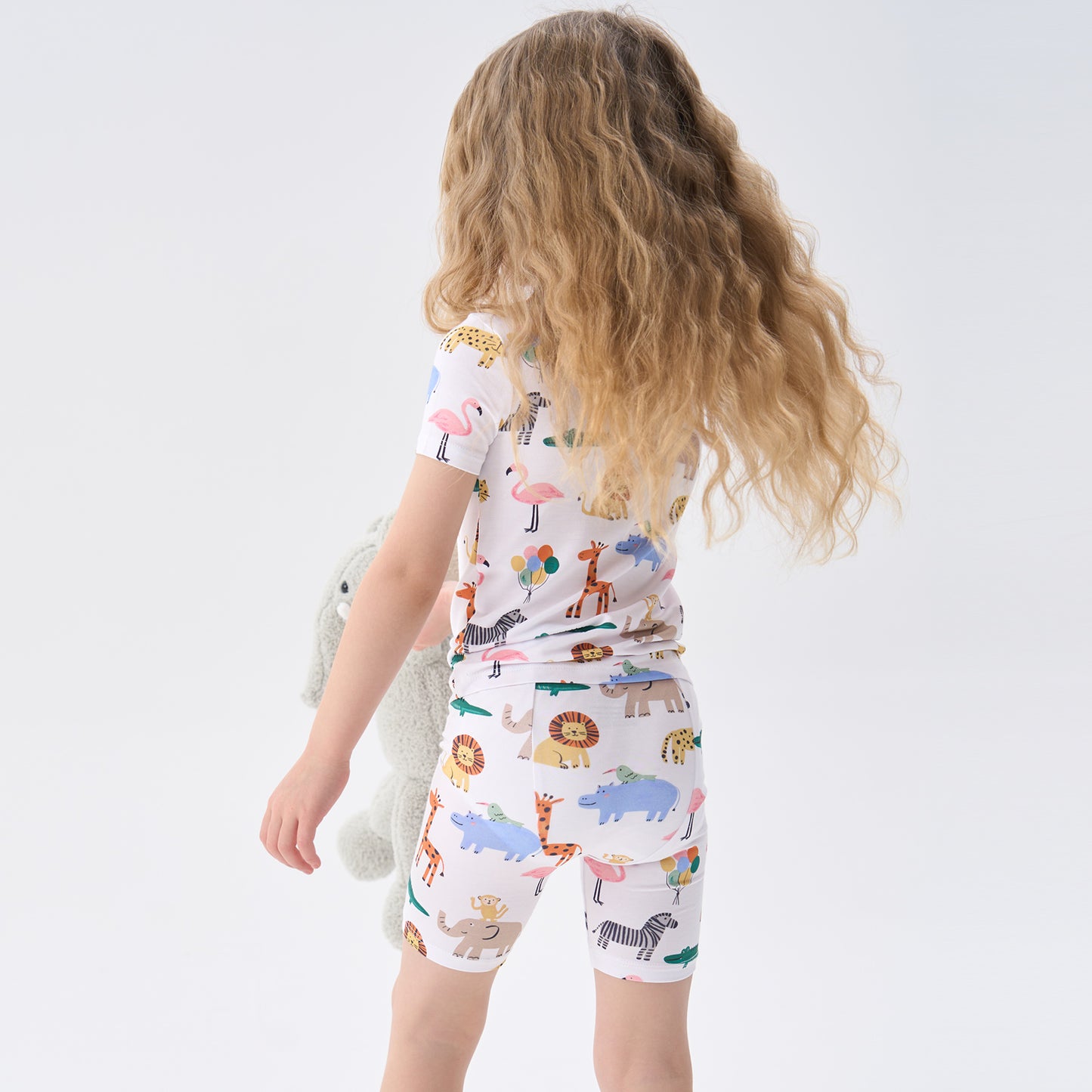 pureborn Toddler Little Kids Viscose From Bamboo Pajamas Set Short Sleeve Pjs Snug Fit Sleepwear 2pcs